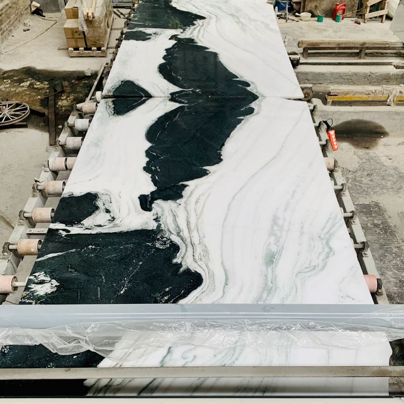 panda white marble tile