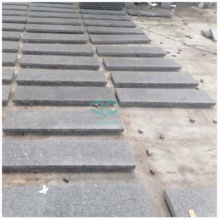 Angola Black Granite Outdoor Steps