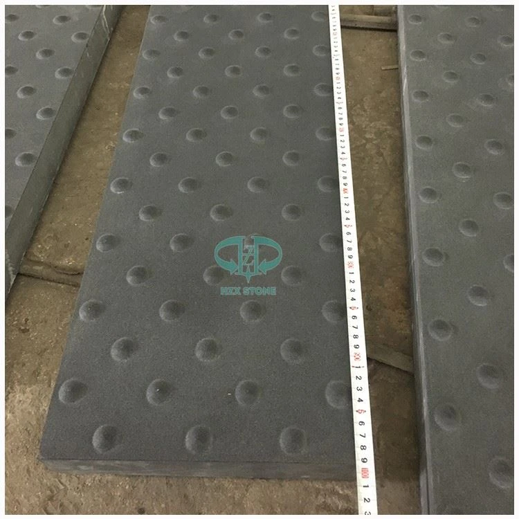Black Stone Tractile Paving Slabs