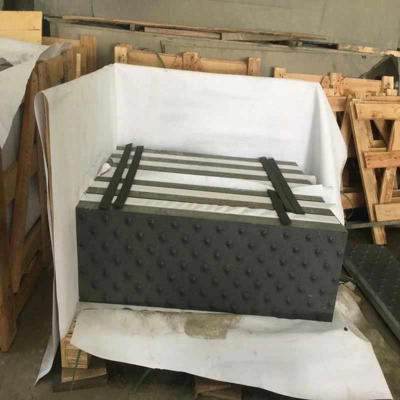Black Mongolia Basalt Blind Paving Tiles