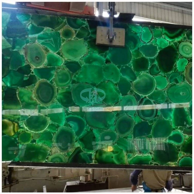 Translucent Green Agate Slab
