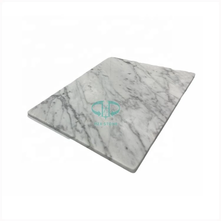 Rectangular White Marble Pastry Board