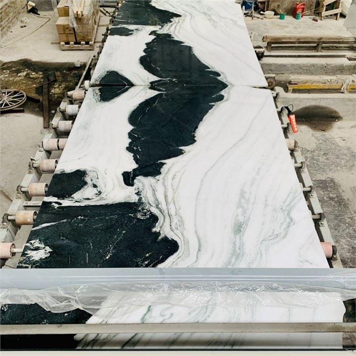 panda white marble tile