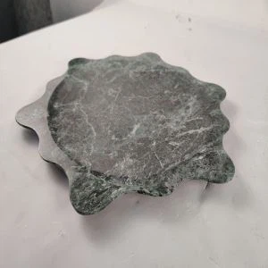 Dark Green Marble Tray