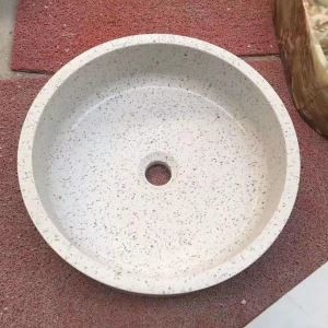 Pilka Terrazzo akmens kriauklė