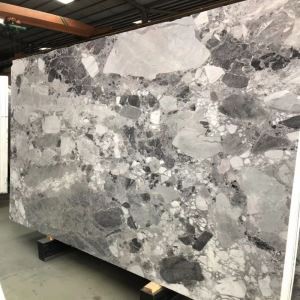 Ledo pilkojo marmuro plokštė