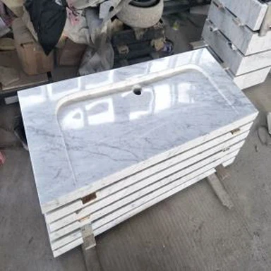 Kinijos Carrara balto marmuro kriauklė