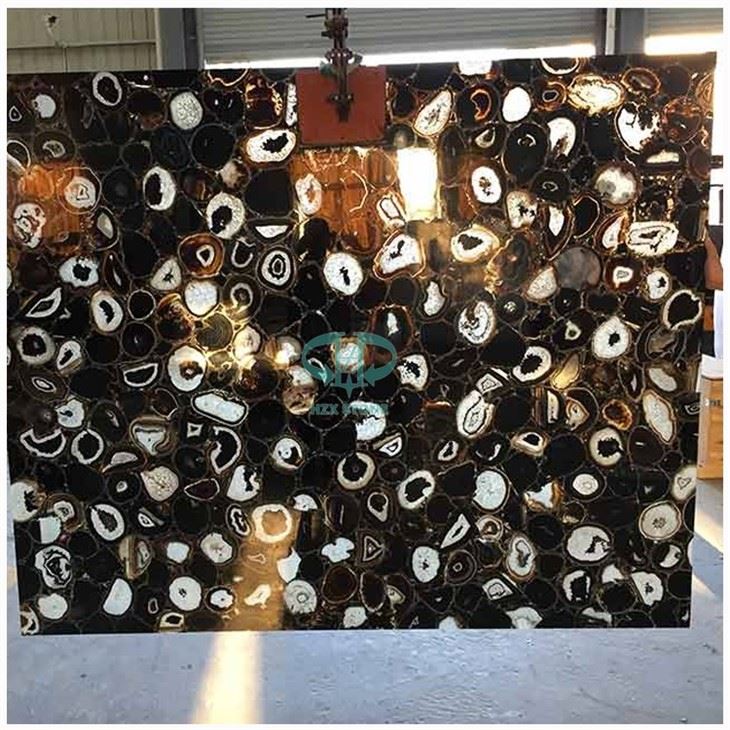 Black Agate Stone Slab
