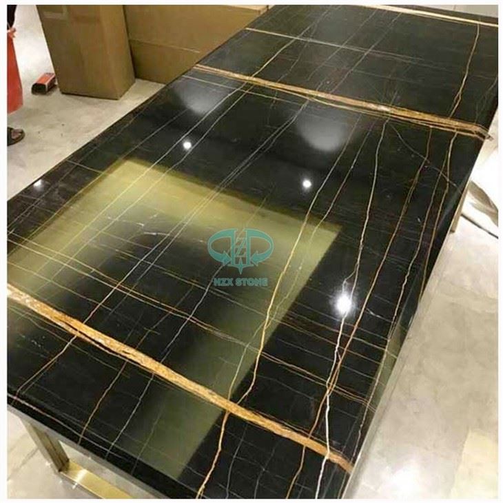 Saint Laurent Black Marble Table