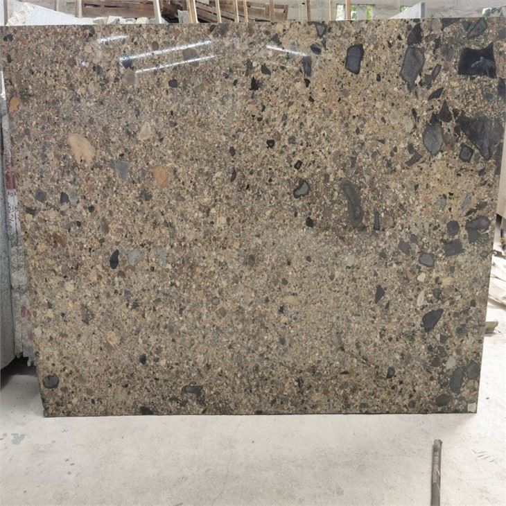 Natural Golden Terrazzo Stone