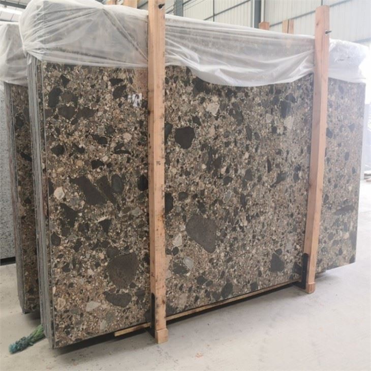 Natural Golden Terrazzo Stone