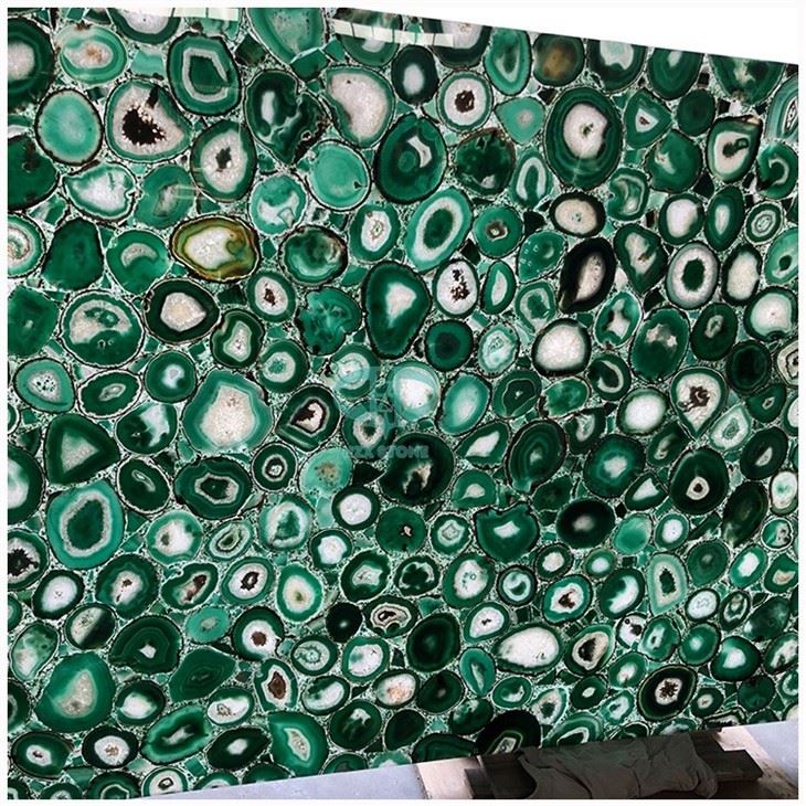 Translucent Green Agate Backlit Slab