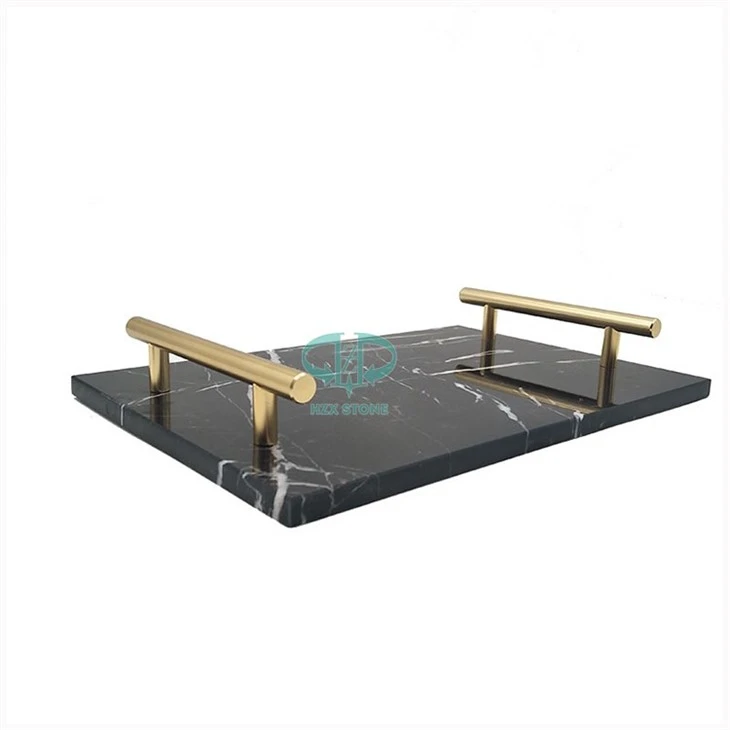 Black Marble Rectangular Tray