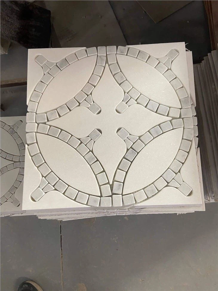 Mesh Marble Mosaic Tiles
